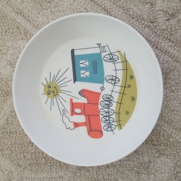 Vintage Ornamin Train Plate & Bowl - Picture 2 of 6